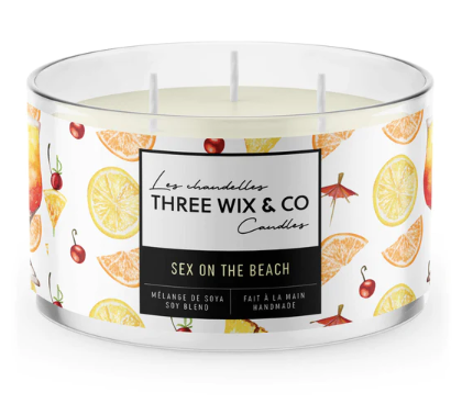 Chandelle de soya - Sex On The Beach - Three Wix & Co